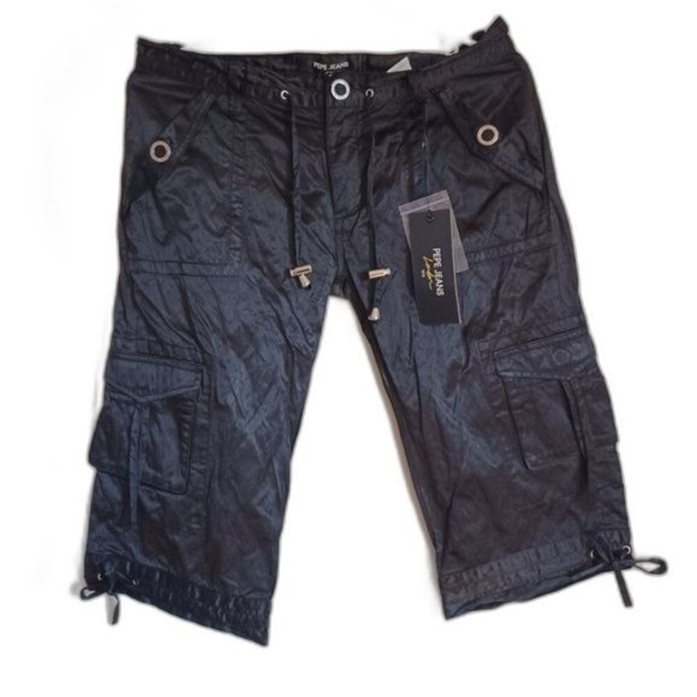 Y2k Pepe Jeans London Satin cargo Capri NWT